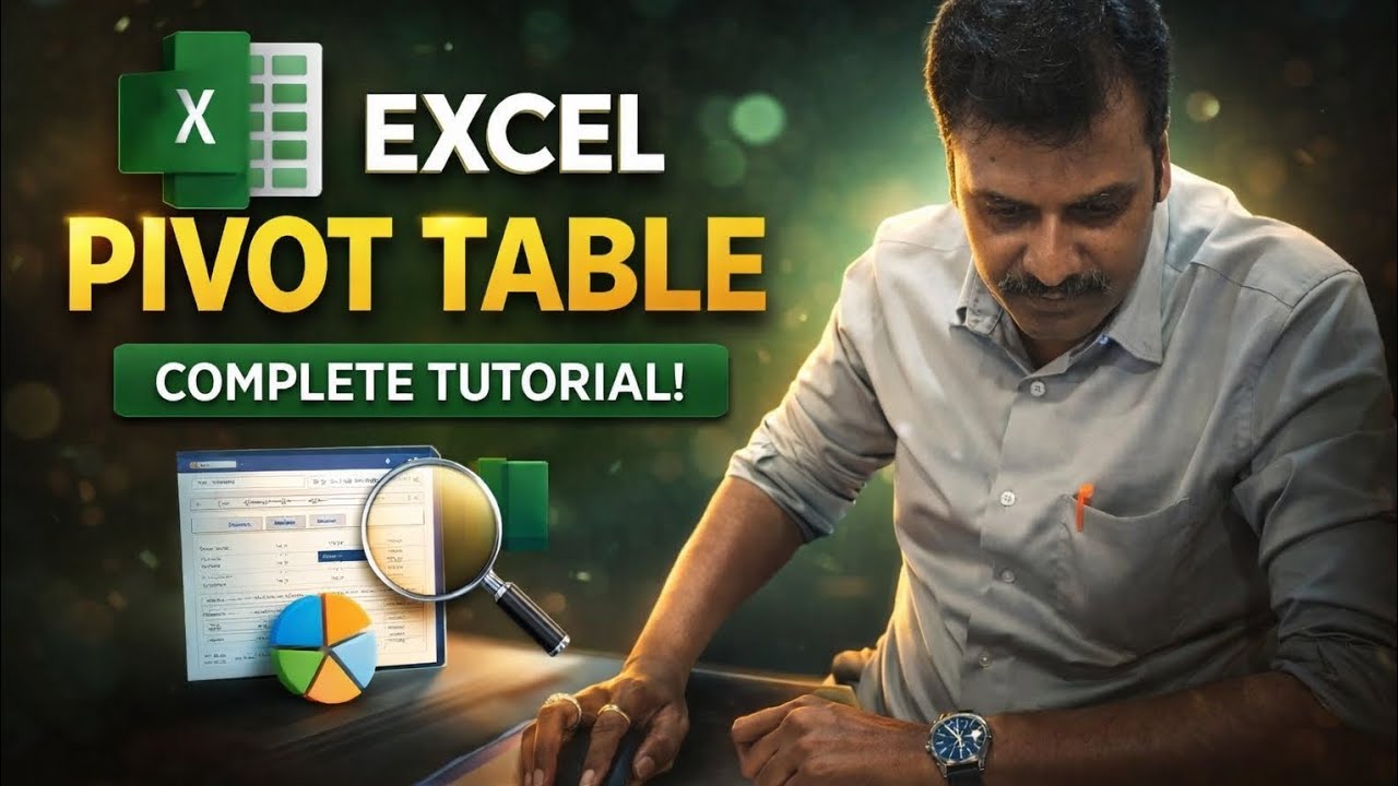 Excel Pivot Table in Telugu | Complete Beginner to Advanced Guide