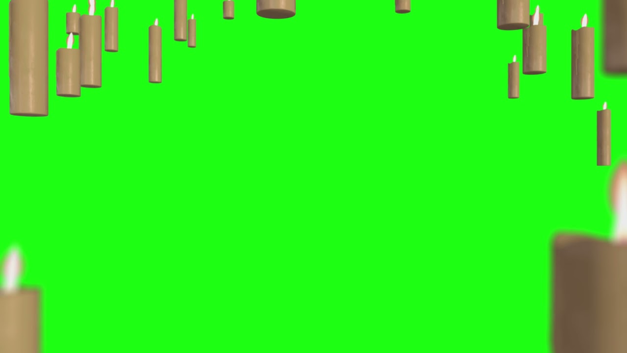 Harry Potter Magic flying candles -  green screen LOOP