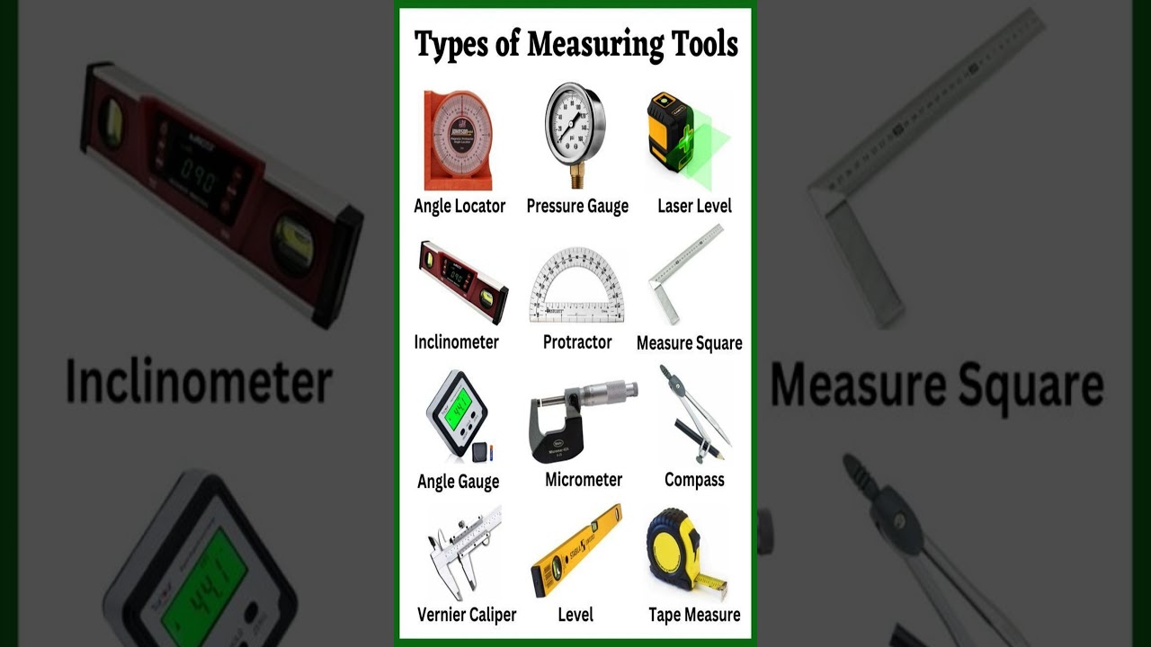 types of measuring tools #tools #measuring