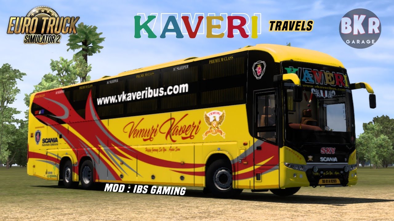 VEMURI KAVERI | Fully Converted Scania AC Sleeper | Veera Built Scania Bus Mod | ETS2 |Tamil Game