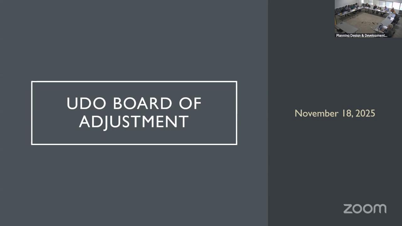 UDO Board of Adjustment