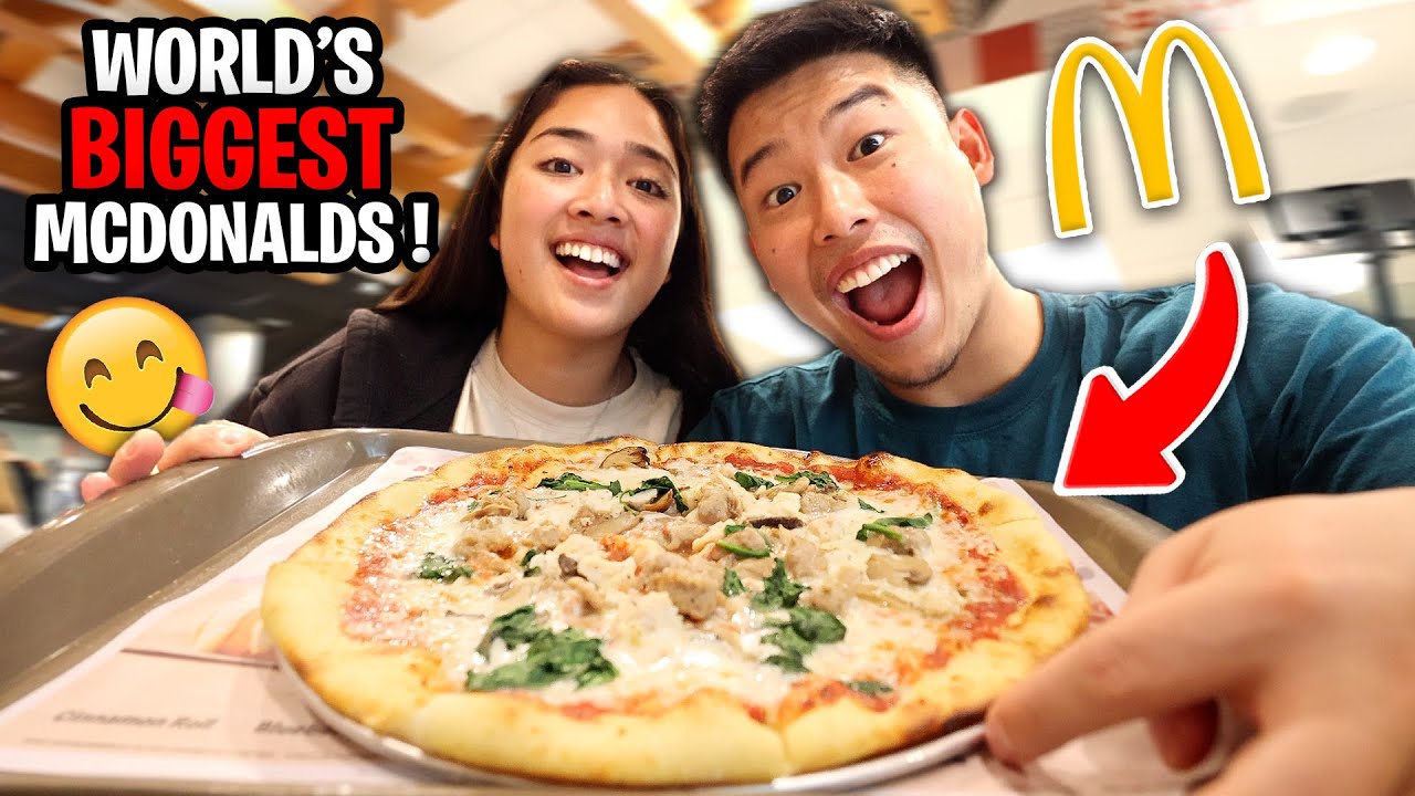 Full Day of Eating in Orlando Florida | $15 Mcdonald's Pizza
