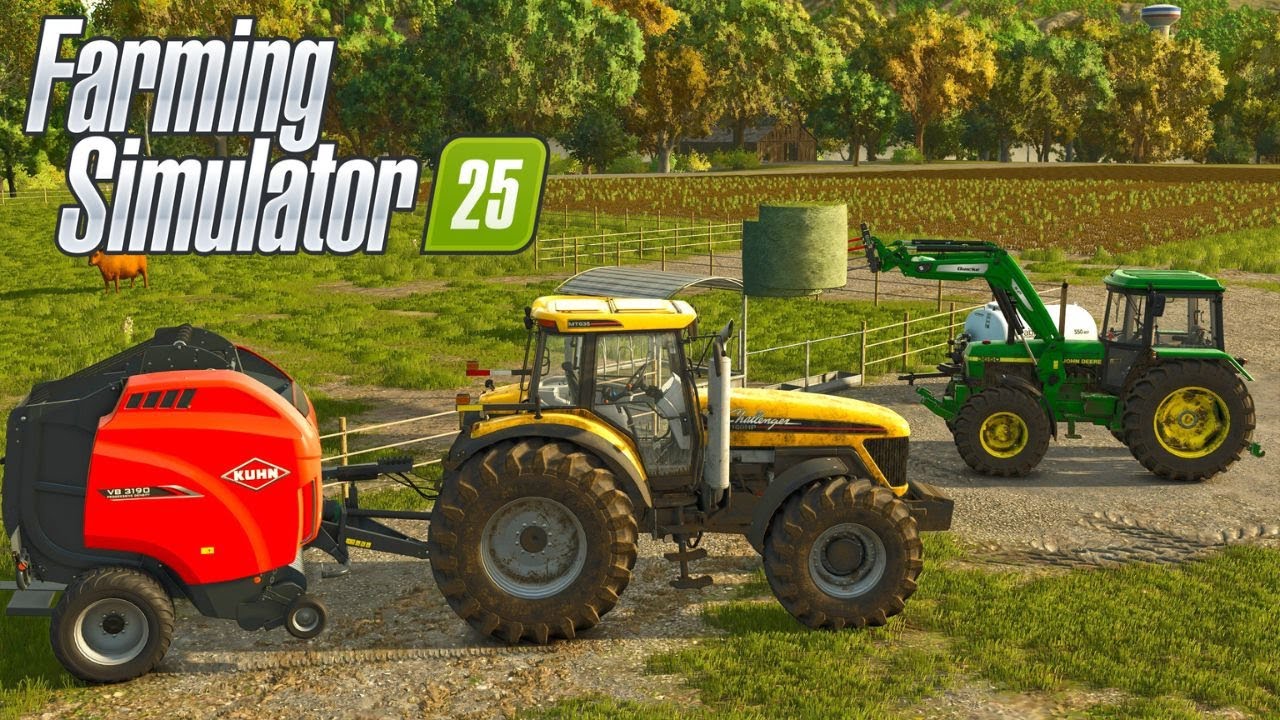 Я начинаю заготовку сена | Farming Simulator 25 | Riverbend Spring Let's Play, эпизод 2