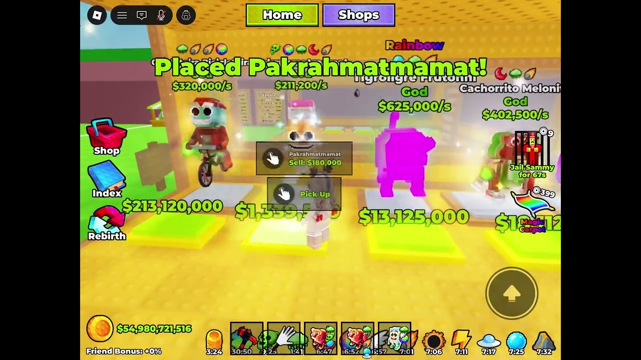 Admin abuse on break a lucky block!