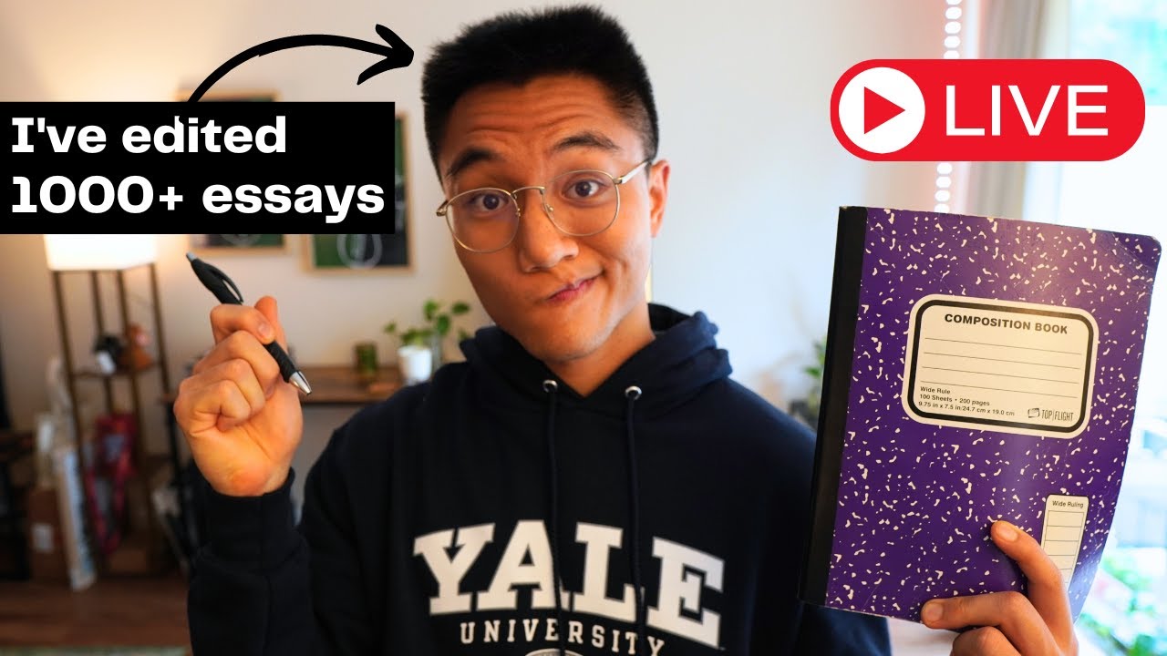 Yale Grad Edits YOUR Essays | Ivy League Common App Masterclass