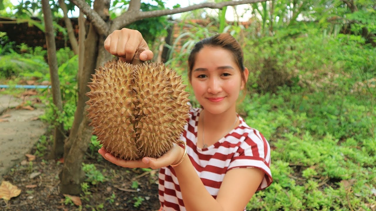 Yummy Durian Sticky Rice Dessert - Durian Sticky Rice Dessert Cooking - Cooking With Sros