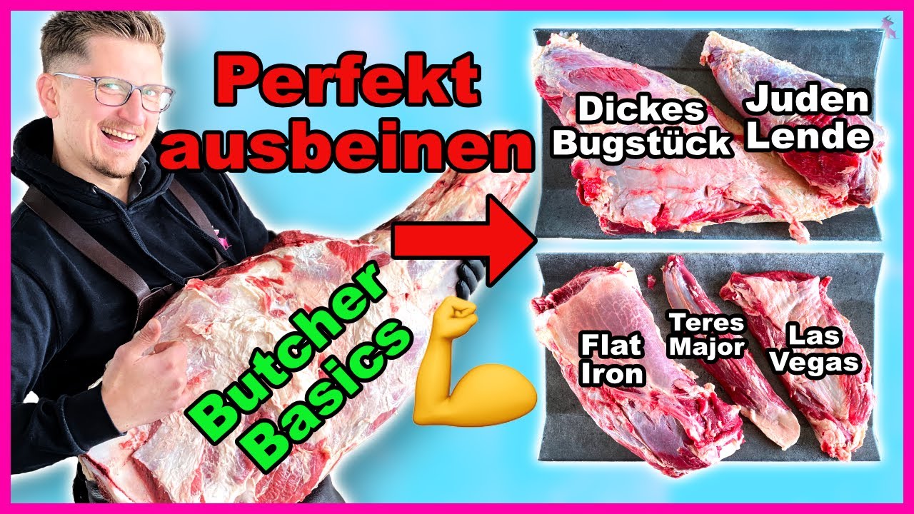😱 So BEINST du eine RINDERSCHULTER AUS 🔪🥩 | Butcher Basics #Tutorial #Metzger #ausbildung