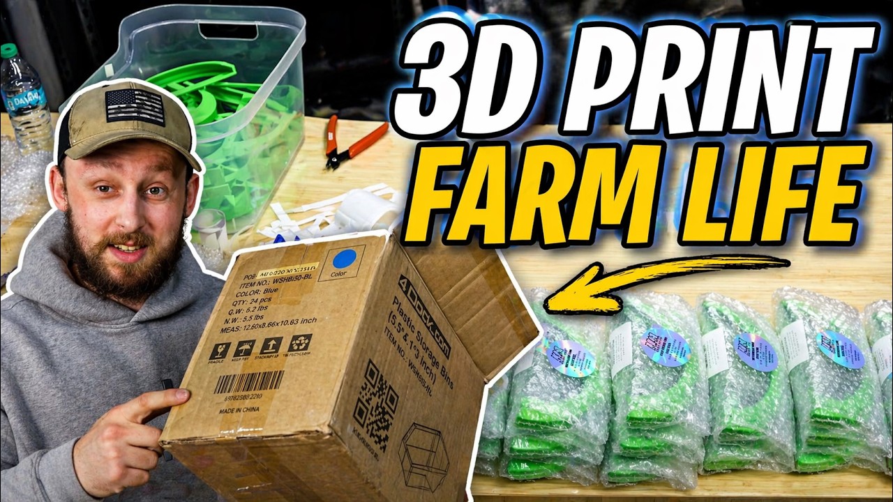 A Day in my 3D Print Farm | Packaging and Sending Product to Amazon