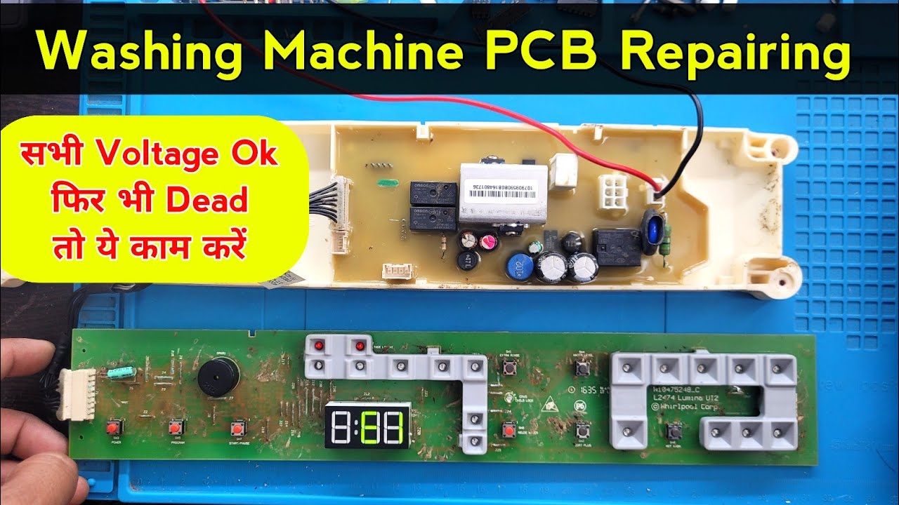 Washing machine dead pcb repair | washing machine pcb not working | Whirlpool washing machine pcb