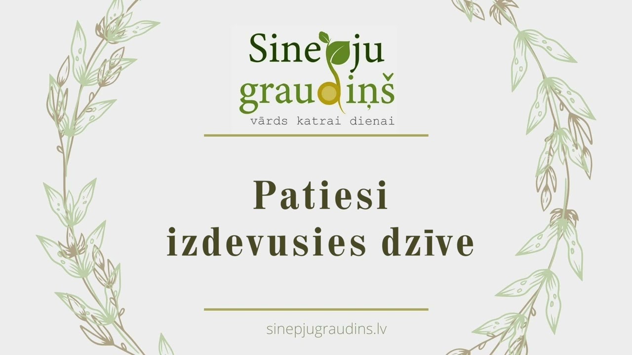 Sinepju Graudiņ&scaron; // Patiesi Izdevusies Dzive