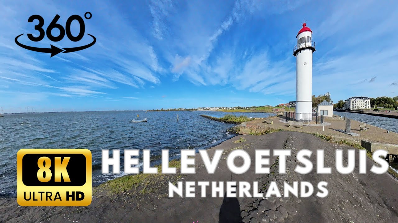 Lighthouse, Hellevoetsluis in Netherlands [8K Video 360° VR]