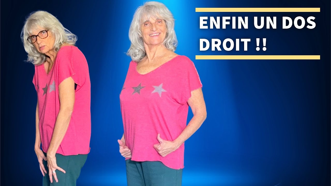 DOS voûté après 60 ans ? 3 exercices sur chaise pour vous redresser
