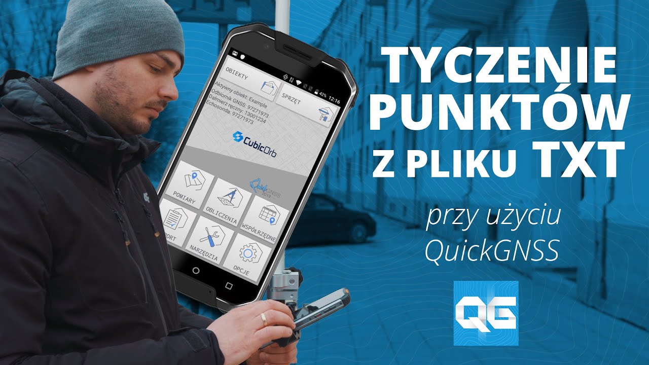 QuickGNSS: tyczenie punktów z pliku txt