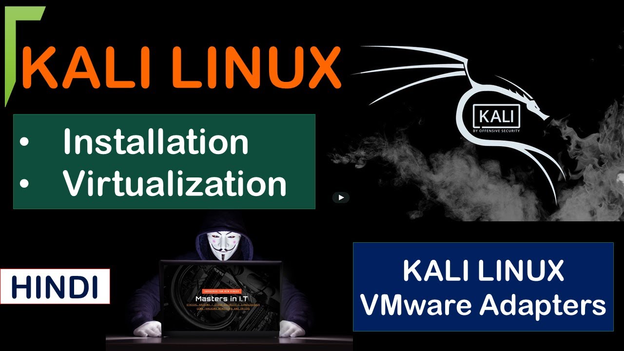 Install Kali Linux in Virtual Machine (VMware) || Virtualization || VMware Adapters || All in Hindi