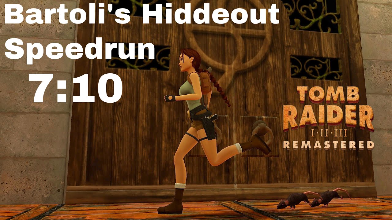 Tomb Raider 2 Remastered: Bartoli's Hiddeout - Speedrun - 7:10