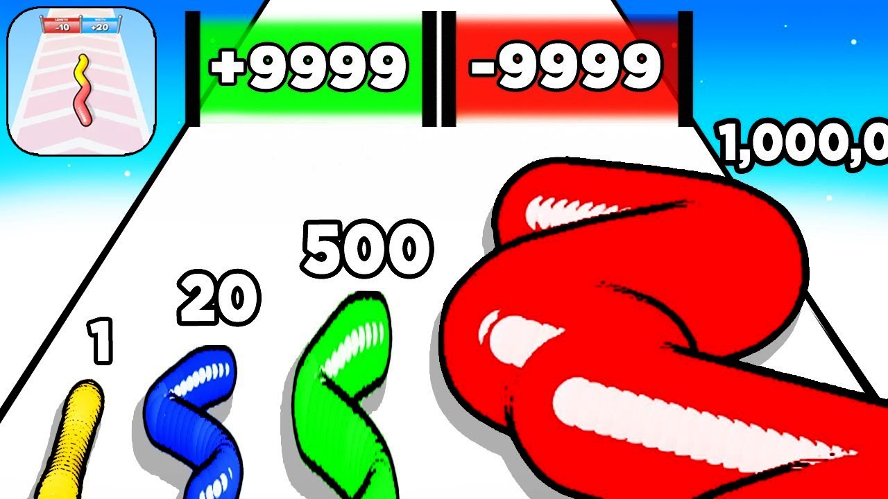 GUMMY WORM! GO - Max Levels Free Gameplay Walkthrough (iOS,Android) Big Update