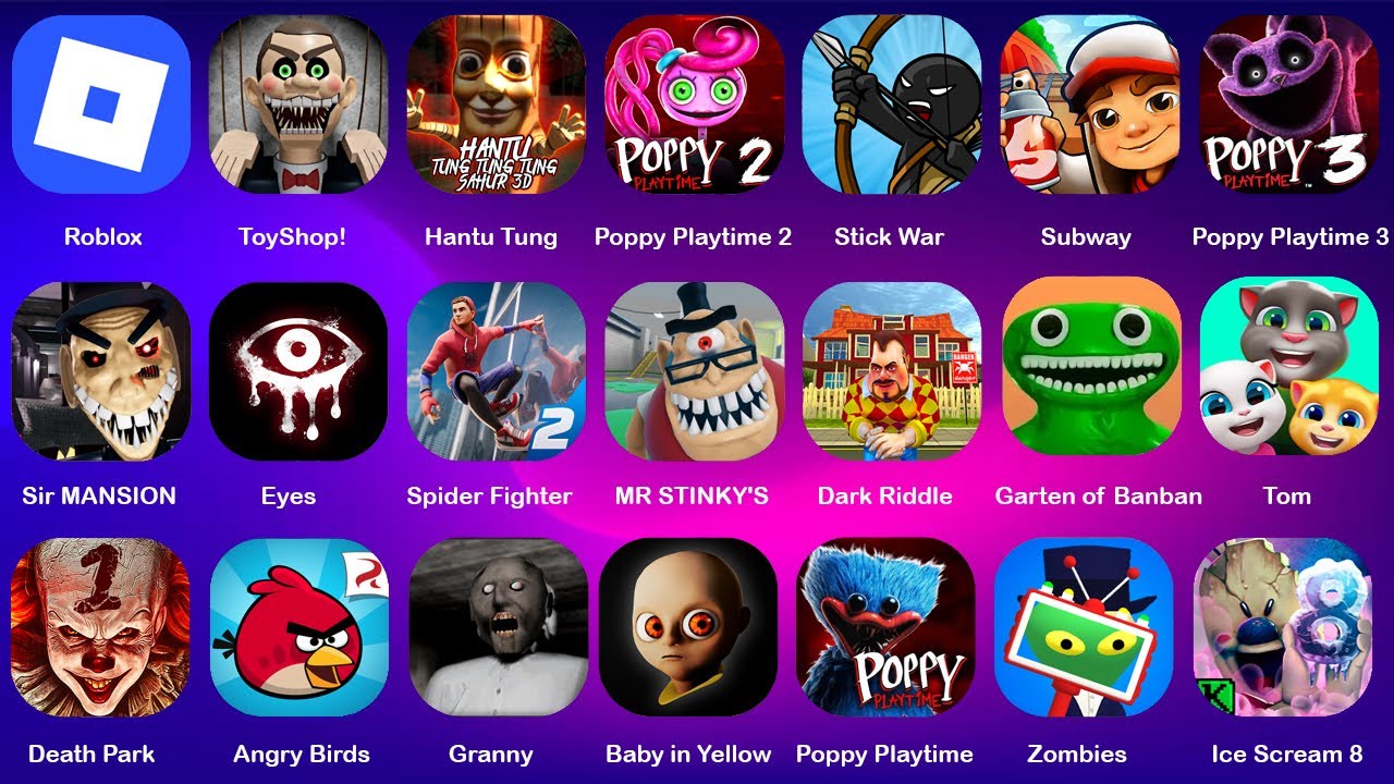 Roblox, MR.Funny's ToyShop!, Hantu Tung 3D, Baby in Yellow, Poppy Playtime, MR. STINKY DETENTION!