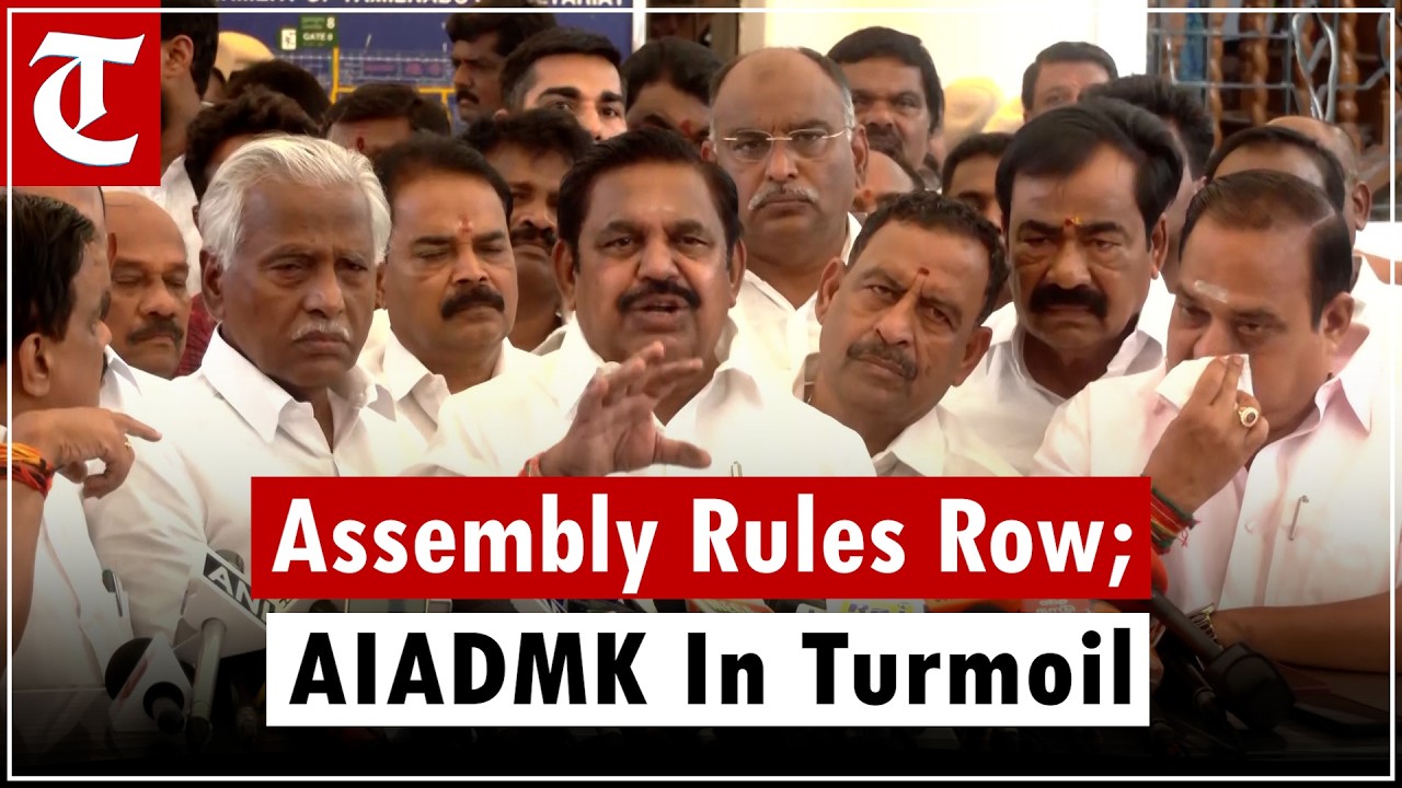Edappadi K Palaniswami Slams Tamil Nadu Speaker | AIADMK Internal Clash Over Assembly Rules