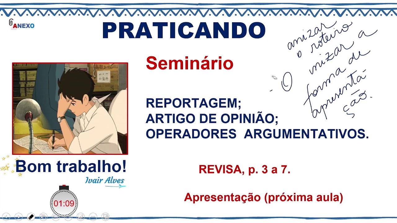 🔴 NOITE - LÍNGUA PORTUGUESA - 04.03.26 - 3ª Série - AULA 01