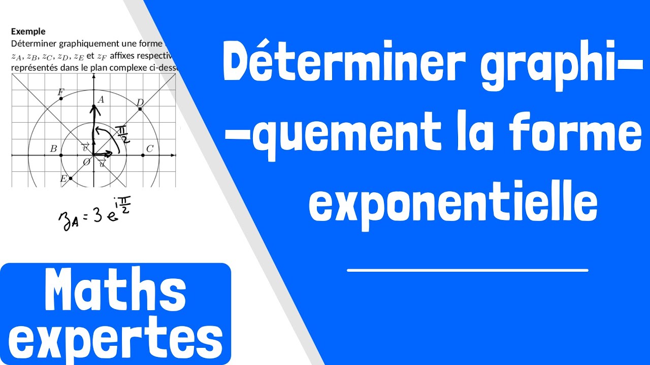 Comment déterminer graphiquement la forme exponentielle d'un nombre complexe ?