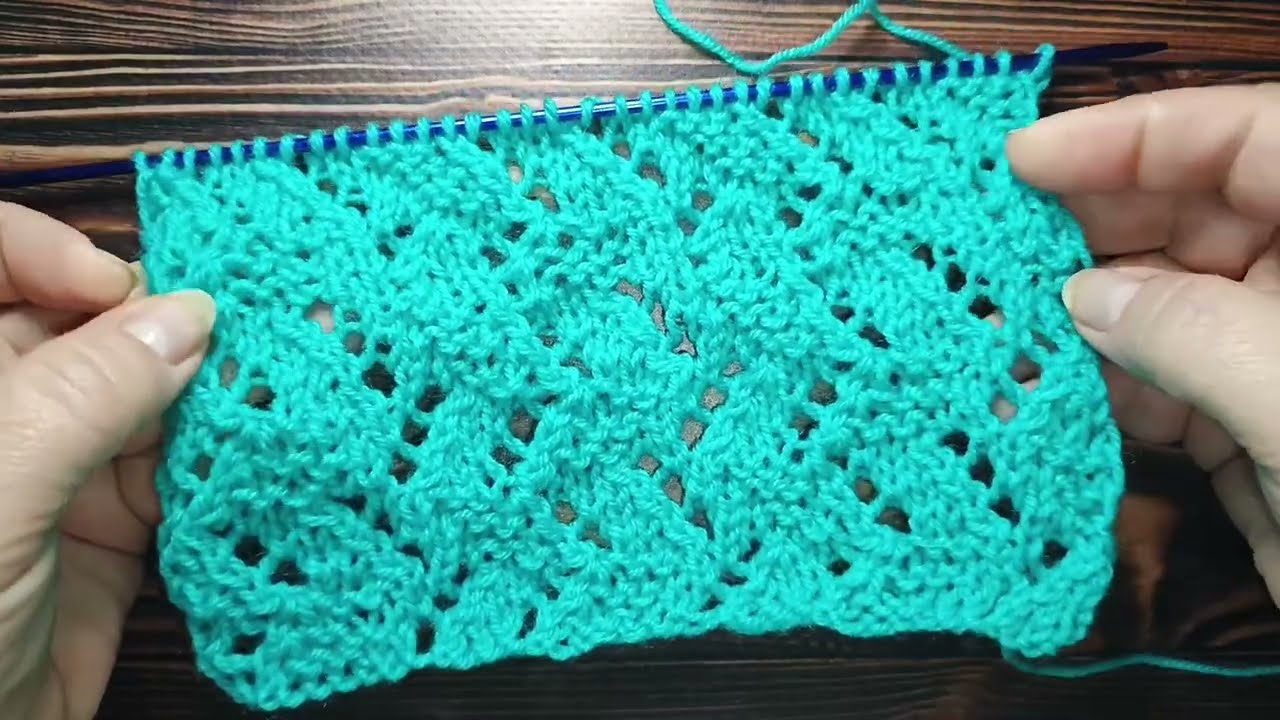 A beautiful pattern with openwork and relief elements