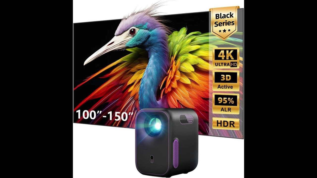 Massive 135” Screen for Less Portable Google TV Projector + ALR Combo
