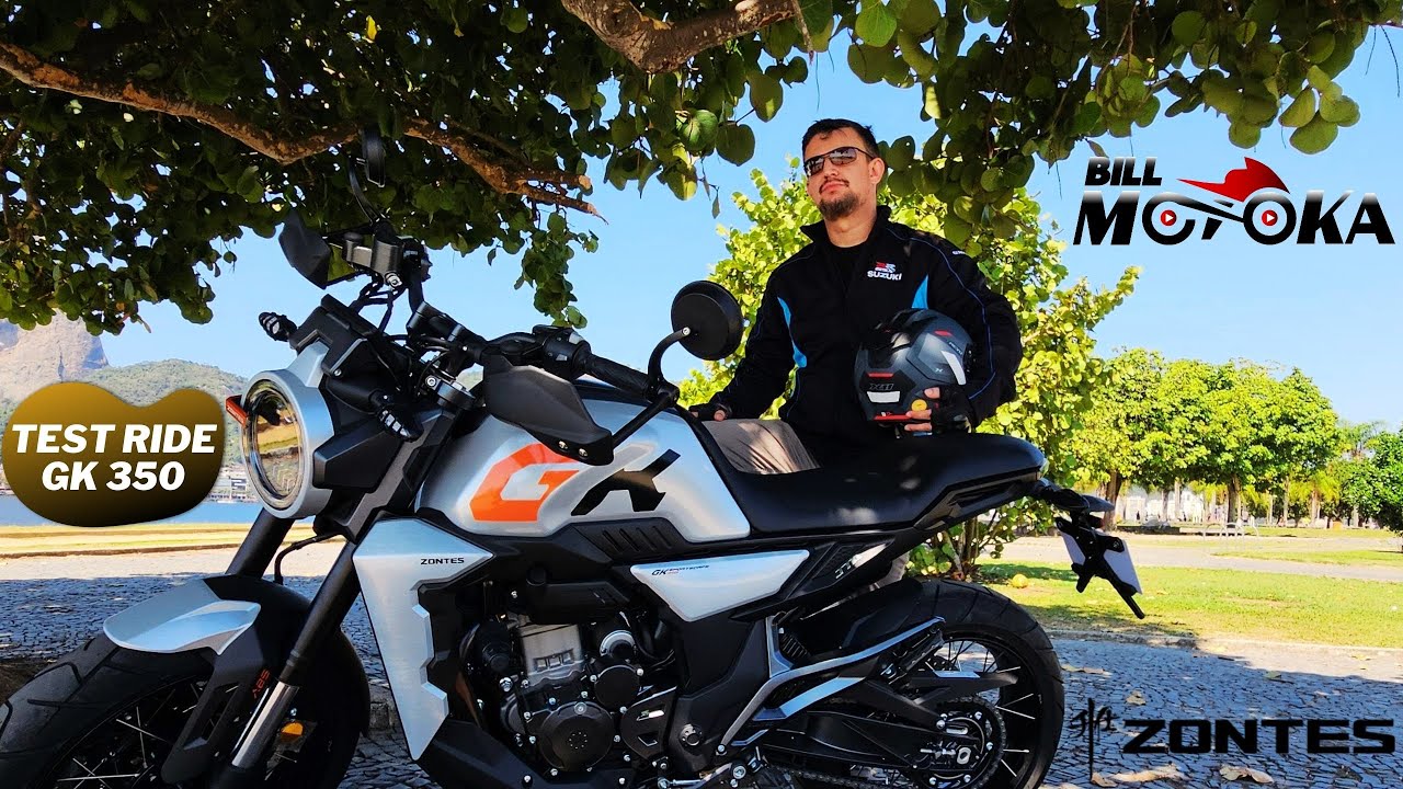 TEST RIDE Zontes GK 350 no Rio, que moto!!! E que visual!!!