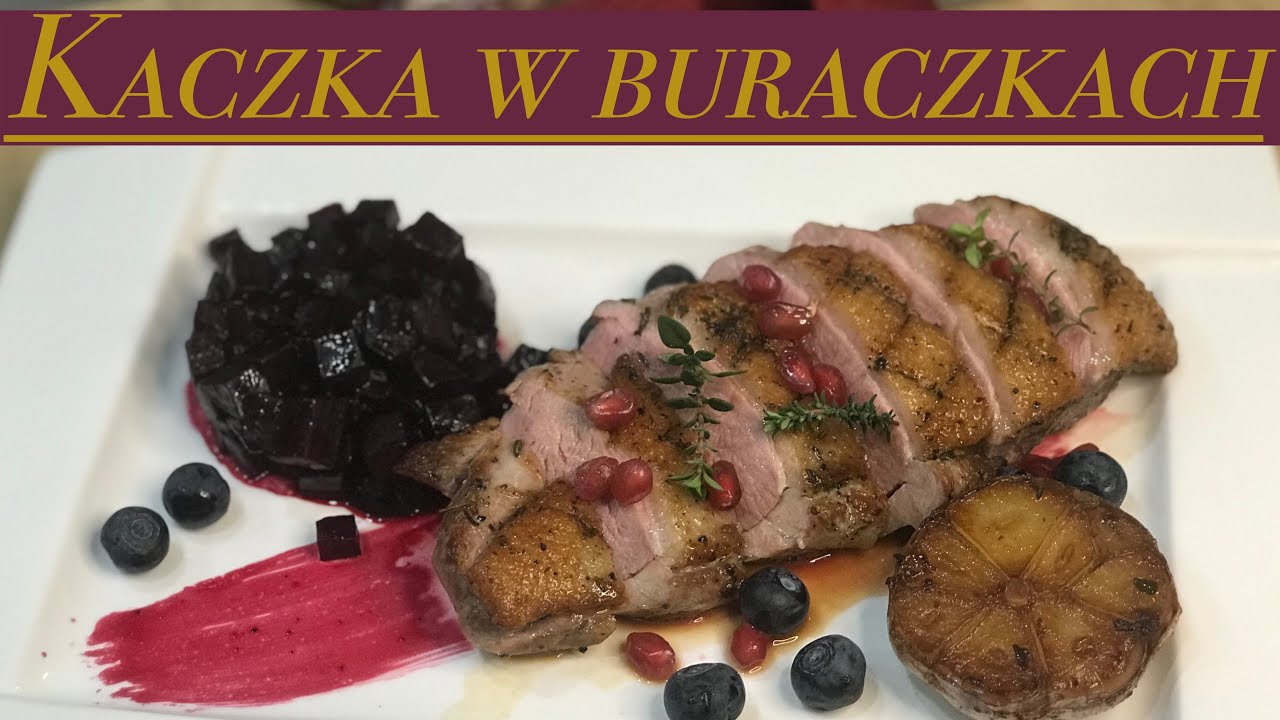 Pierś z KACZKI 🦆 w karmelizowanych BURAKACH z sosem DEMI GLACE! SZTOS! 💪