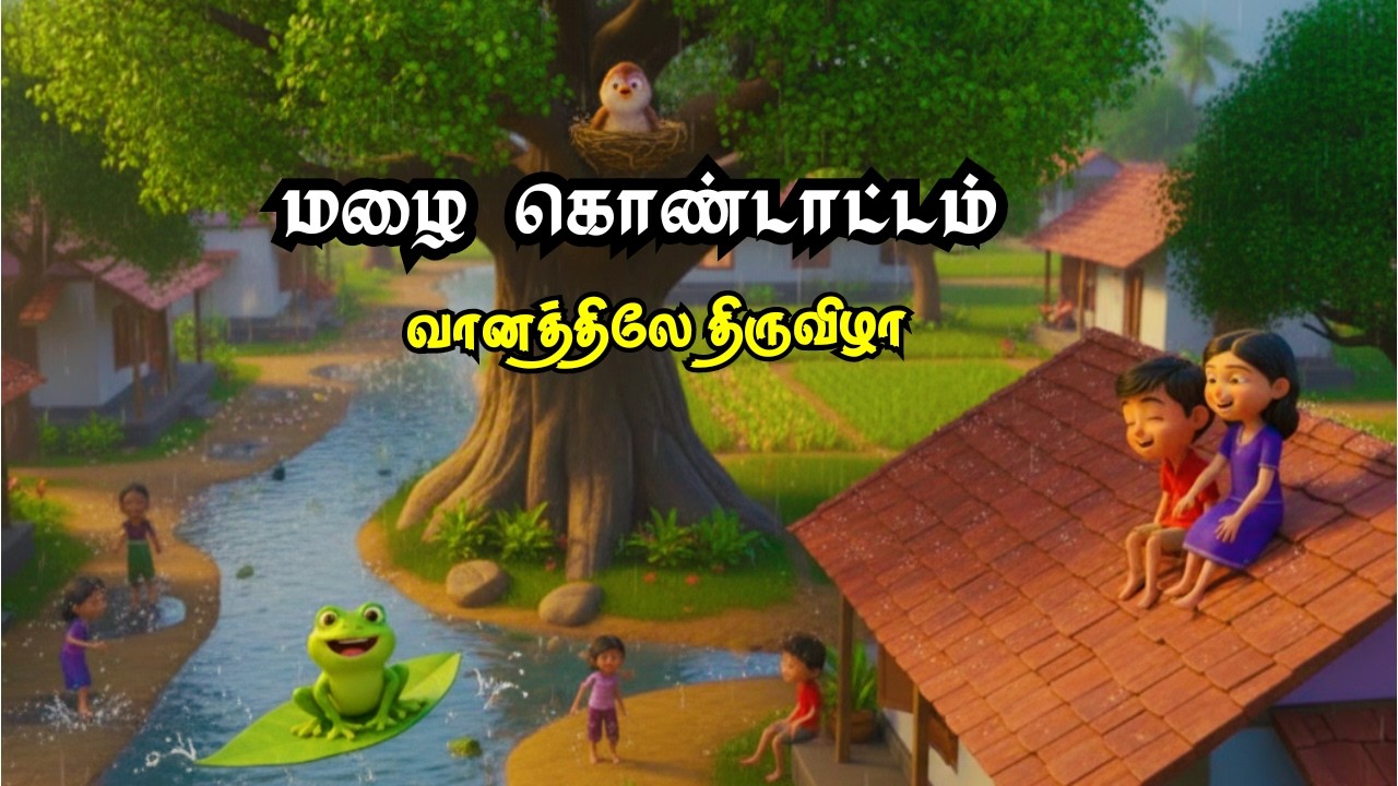 மழை டான்ஸ் கொண்டாட்டம் | வானத்திலே திருவிழா🌧️🐸