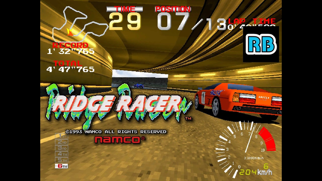 1993 [60fps] Ridge Racer (World) Advanced Course ALL