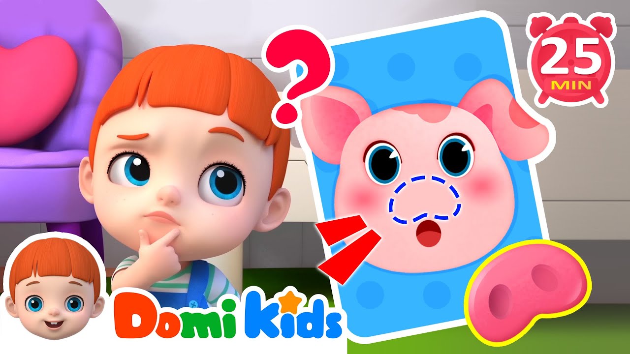 小貓的鼻子在哪里 | Did You Ever See a Nose |  熱門TOP | 人氣兒歌 | Kids Song | 童謠 | domikids | 寶貝多米