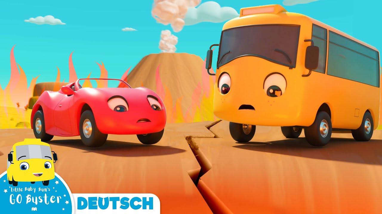 Buster und der Vulkan Lied | Go Buster Deutsch | Kinderlieder.| Cartoons für Kinder