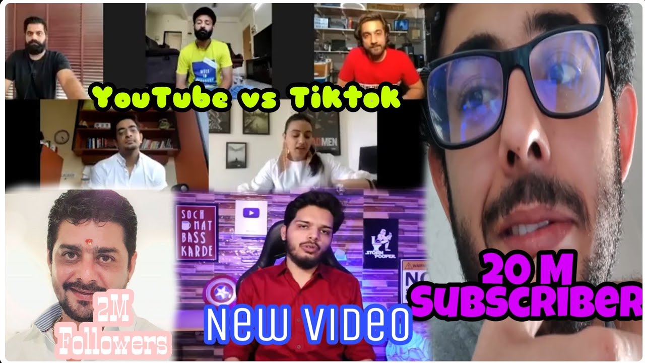 Carryminati crossed 20M on YouTube | Harsh Beniwal tweets on YouTube vs Tiktok | Tauresh