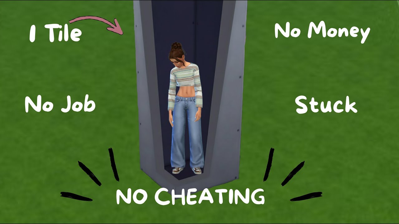 Can I beat the 1 tile challenge in The Sims 4