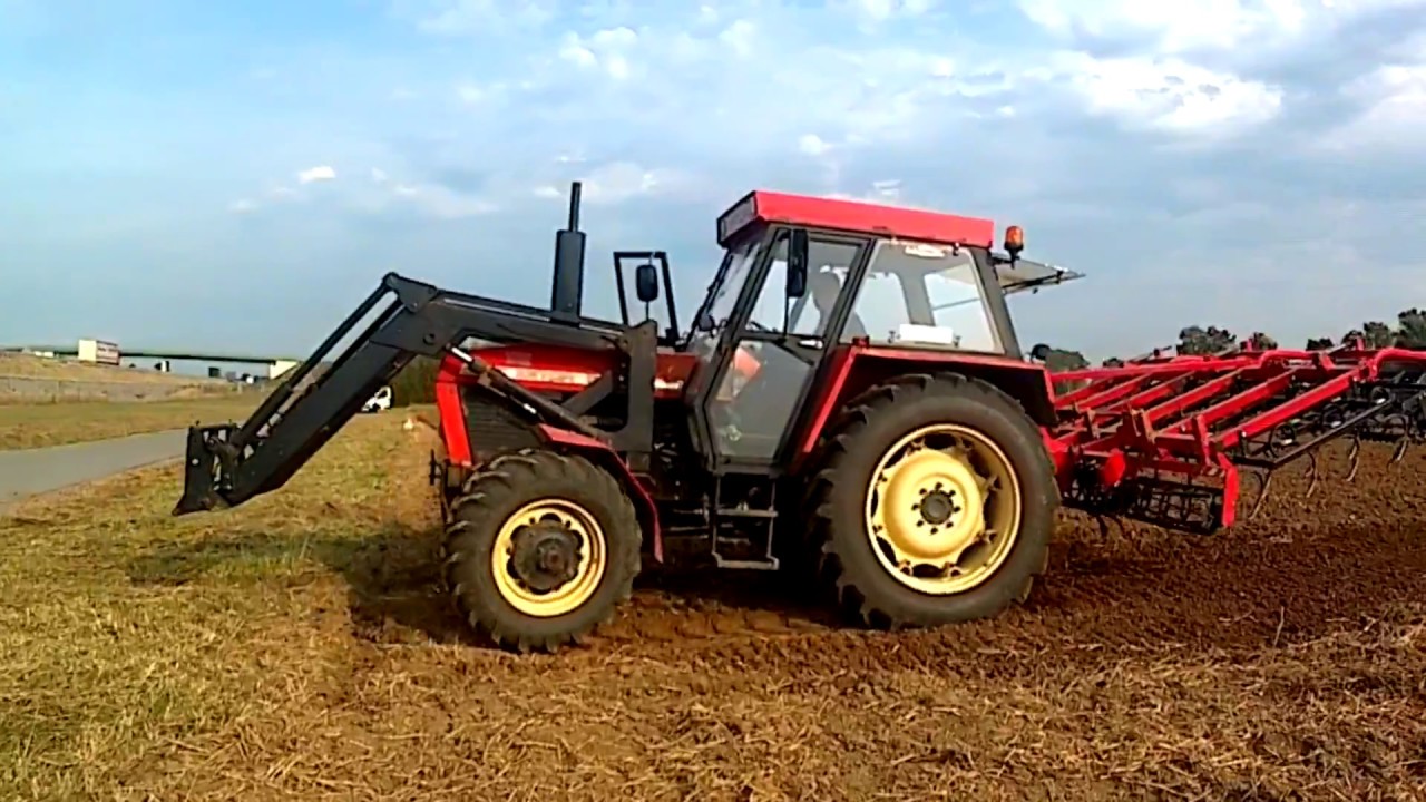 Rozwalanie nawozu oraz uprawa pod siew rzepaku * URSUS 2812 II ZETOR 8145 II