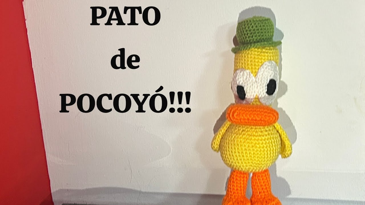 Tutorial PATO de Pocoyo. Amigurumis y crochet para zurdos