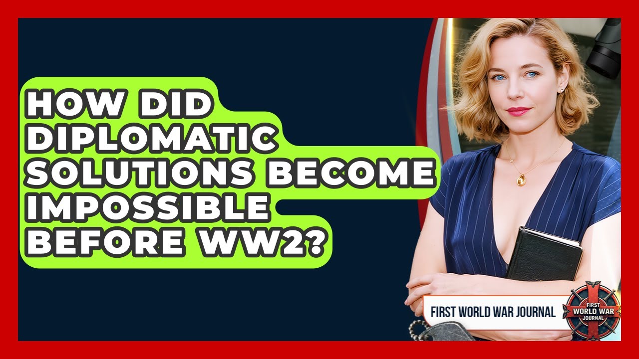 How Did Diplomatic Solutions Become Impossible Before WW2? - First World War Journal