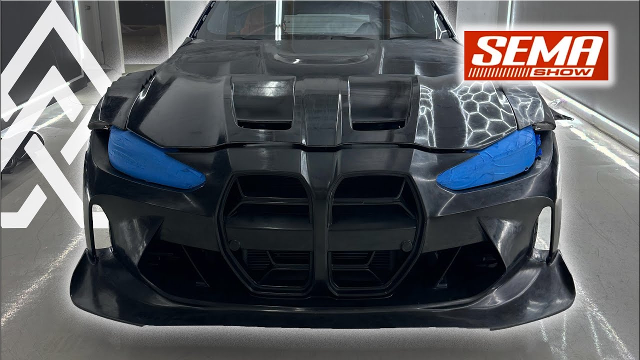 TEST FITTING FLOSSMANN AUTO DESIGNS  WIDEBODY KIT ON OUR M4! SEMA 2023 BTS!