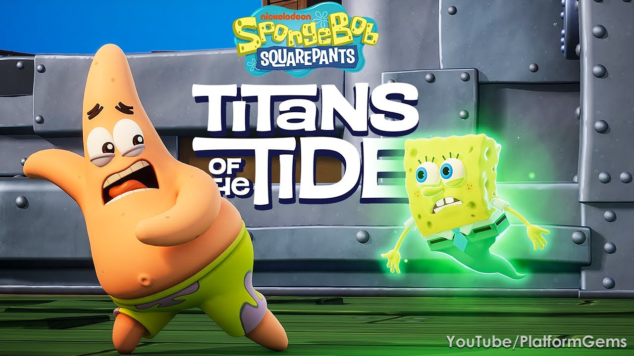 SpongeBob: Titans of the Tide - Walkthrough Part 1 (Bikini Bottom & Floating Patty) [4K 60FPS]