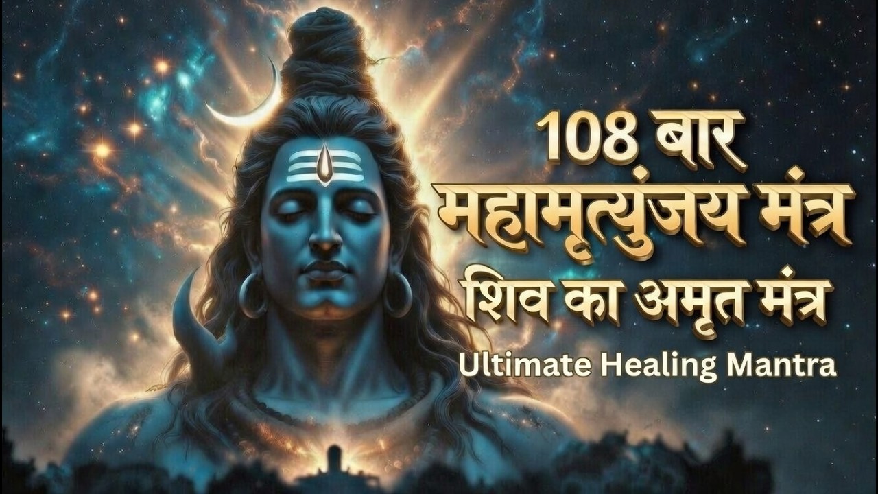108 बार महामृत्युंजय मंत्र जाप | शिव का अमृत मंत्र | Divine Protection & Healing