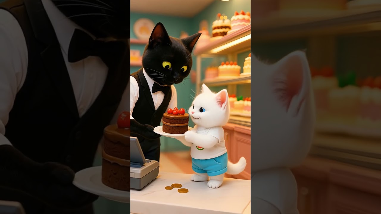 The Little Cat's Story of Being a Gentleman Thief#animation #cat #story #cartoon #shorts
