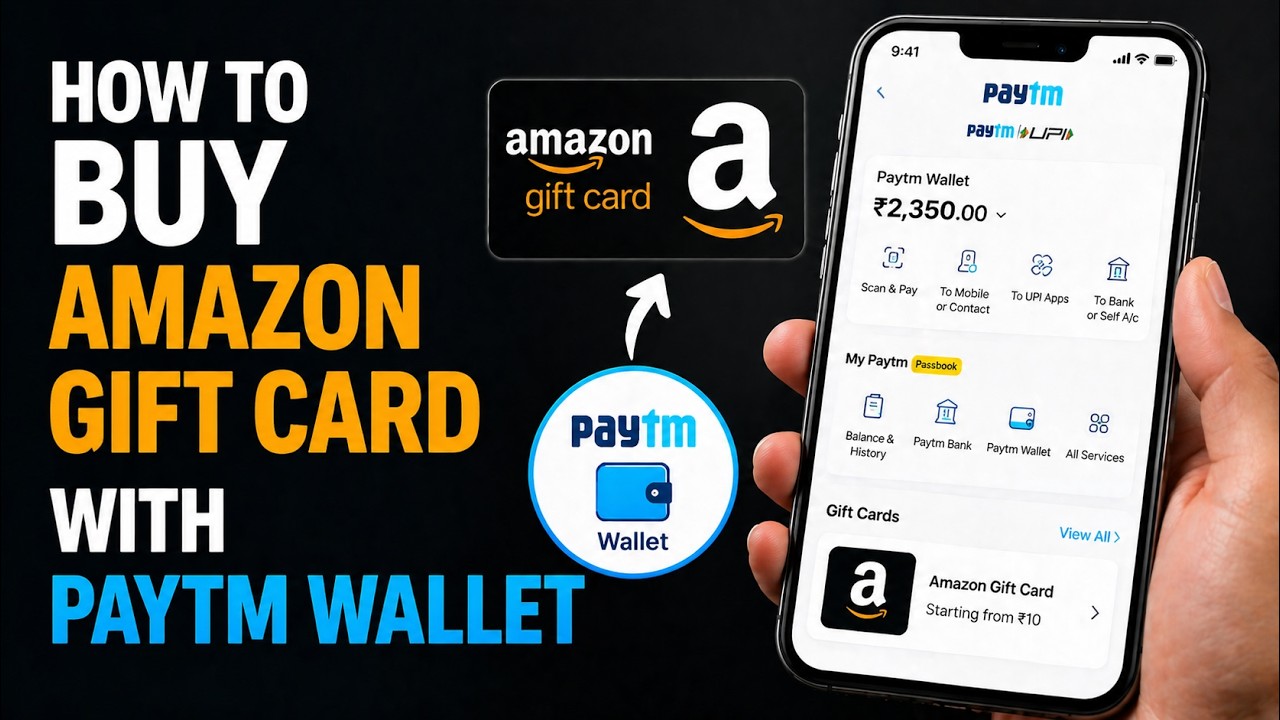 How to buy amazon gift card with paytm wallet | Use Paytm Wallet for Amazon Gift Card