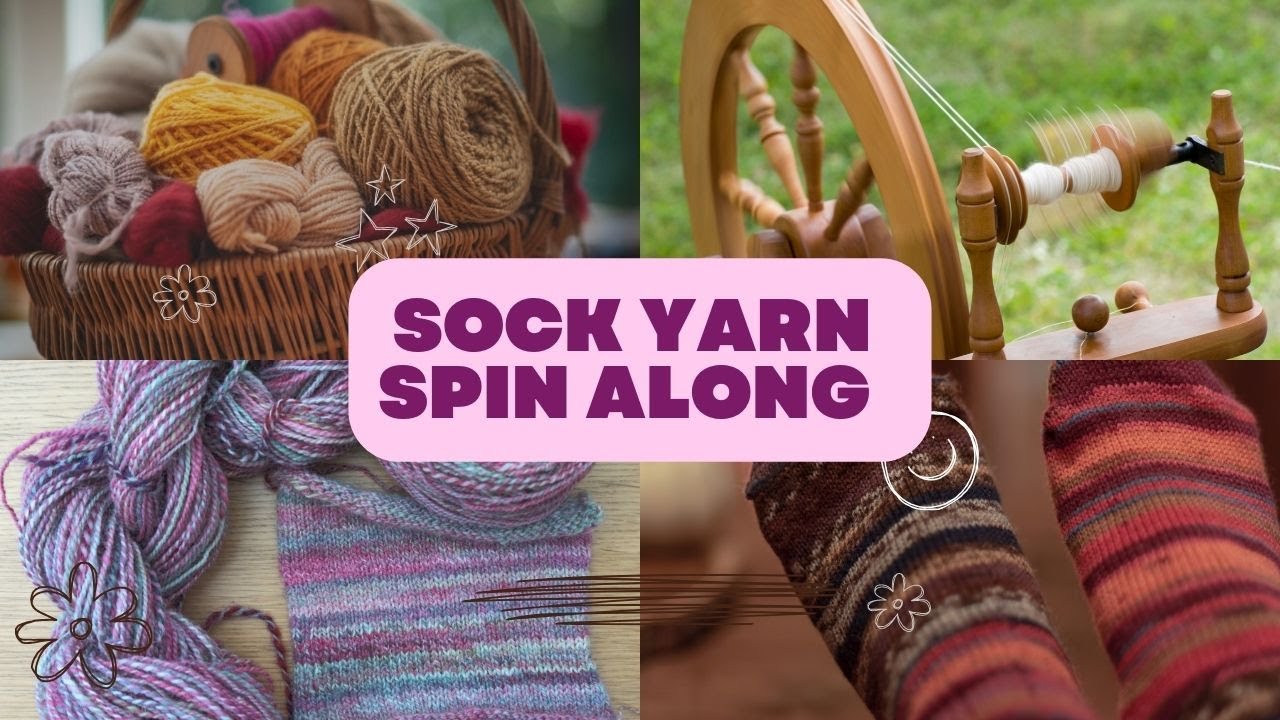 Sock Spin-Along Challenge: 3-ниточная пряжа для носков ручного прядения