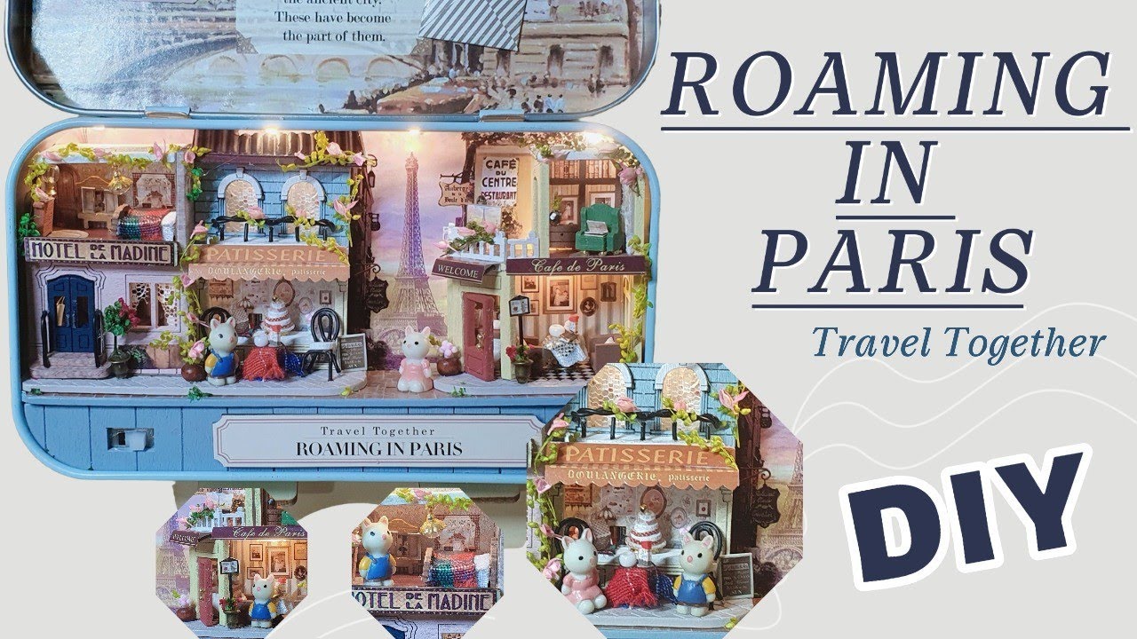Roaming in Paris DIY Miniature Dollhouse Kit #diy #relaxing #miniature #dollhouse #satisfying #craft