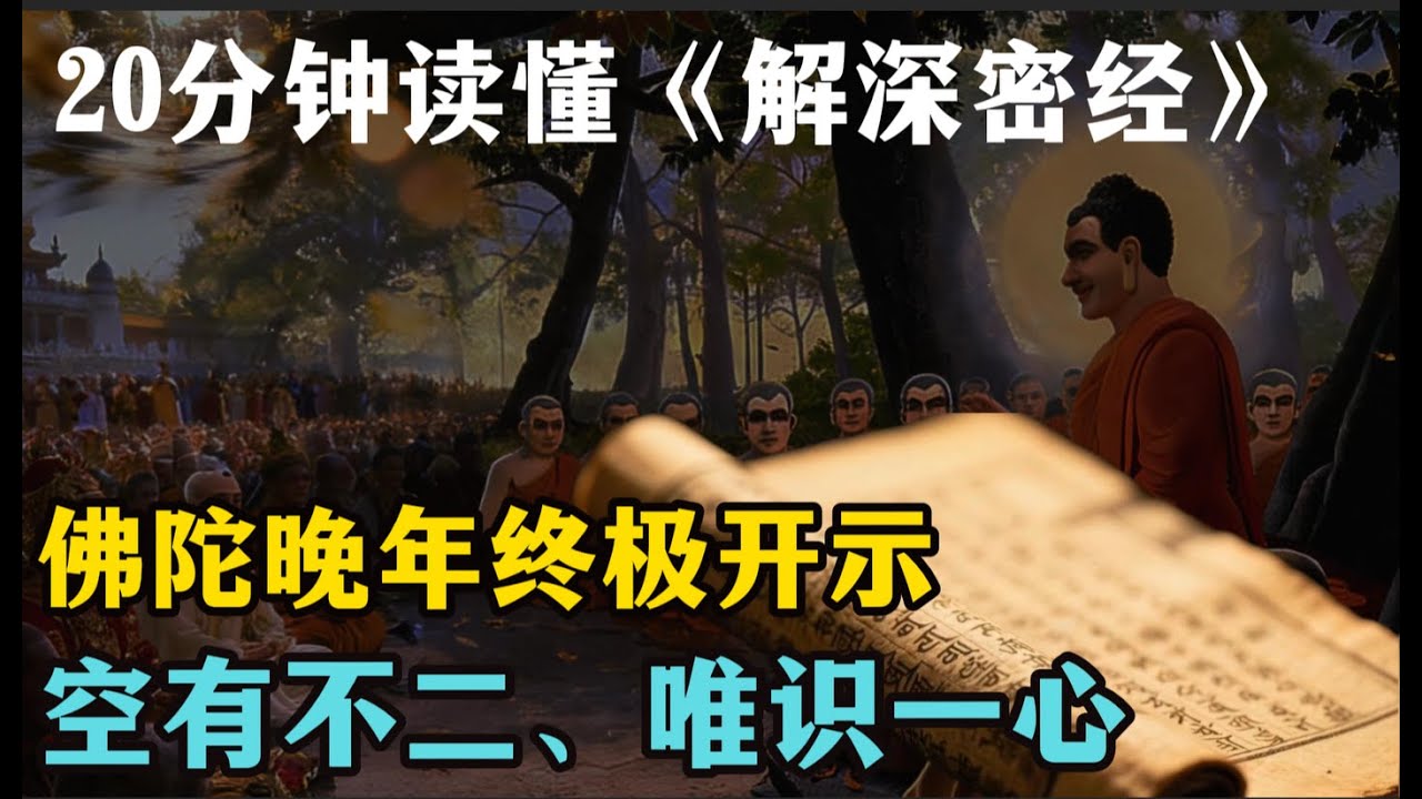 20 分钟读懂《解深密经》：佛陀晚年终极开示，从 “空有不二” 到唯识实修的核心智慧#解深密經 #唯識 #佛法 #八識 #轉識成智#密宗