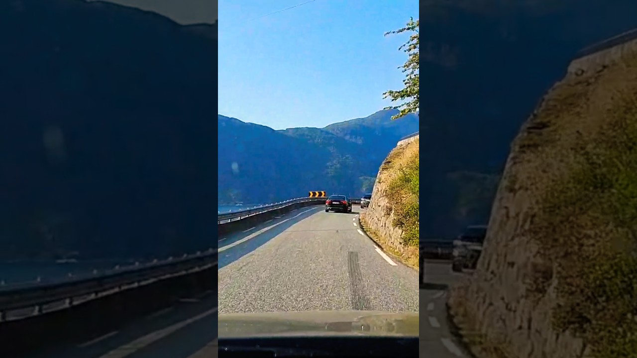 Driving in Hardanger, Norway