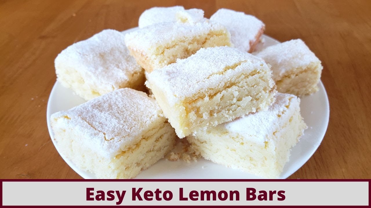 Simple And Quick Keto Lemon Bars (Nut Free And Gluten Free)