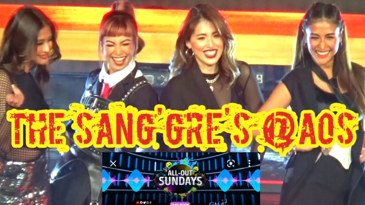 THE SANG'GRE'S DANCE NUMBER@ALL OUT SUNDAYS