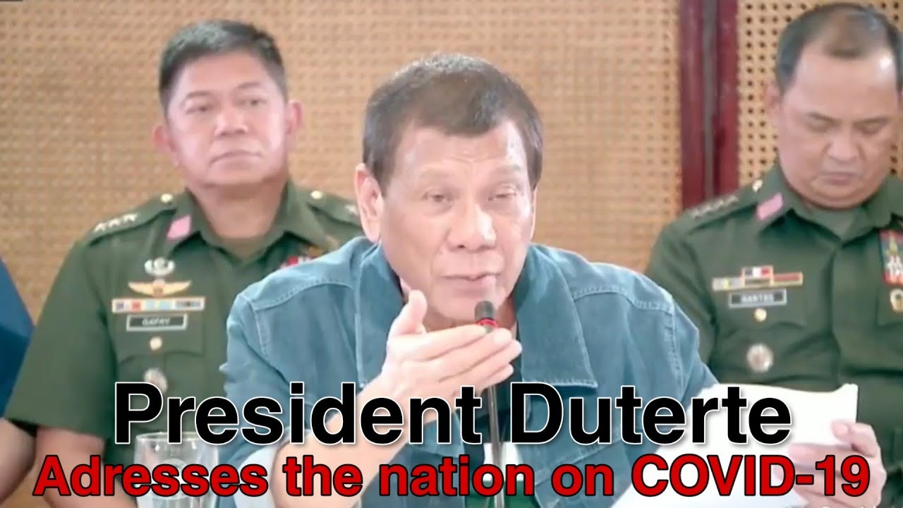 President Duterte adresses the nation on COVID-19 complete speech