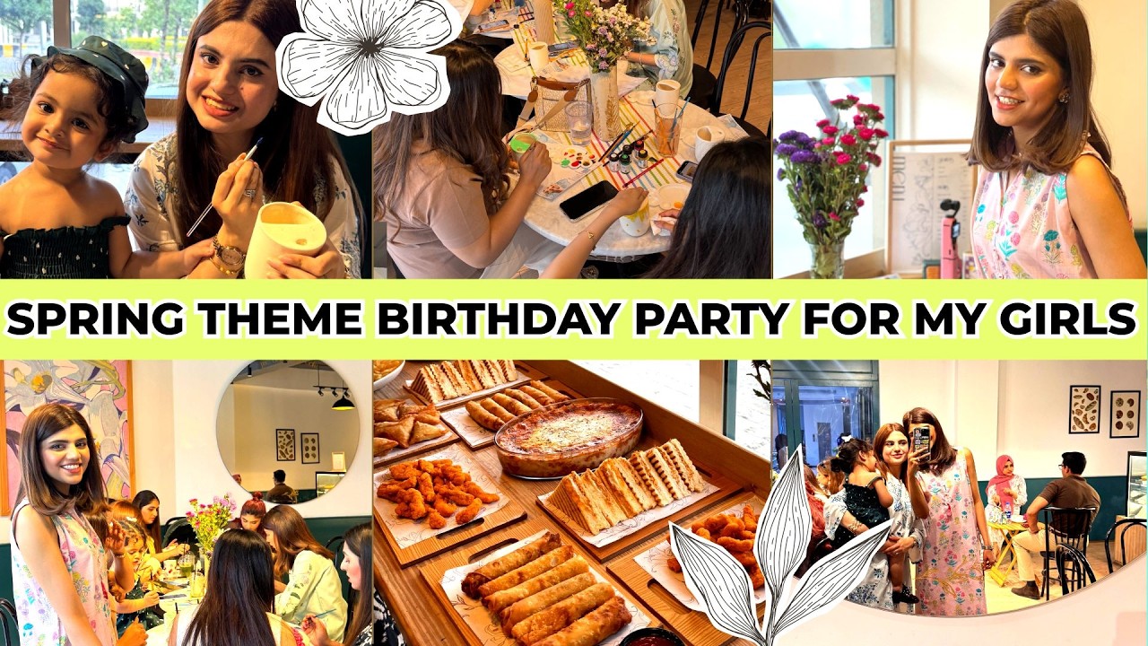 FINALLY PARTY HO GAYE!! SPRING THEME BIRTHDAY PARTY - Vlog